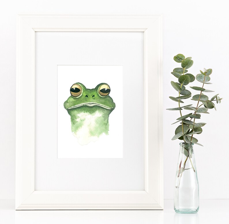 PRINTABLE Frog Wall Art Frog Printable Frog Print Frog | Etsy