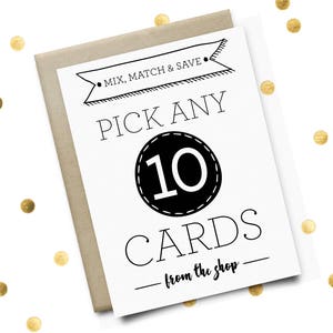 Choisissez 10 cartes au choix | Choisissez vos propres cartes, Cartes de voeux amusantes, Cartes de voeux en gros, Cartes rigolotes, Jeux de cartes, Cartes de Noël, Choisissez 10 cartes