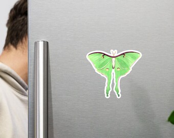 Luna Moth Love Magnet, 3 Sizes Available, Spirituality, New Beginnings, Rebirth Magnet, Luna Moth Decor, Luna Moth Magnet, Luna Moth Love