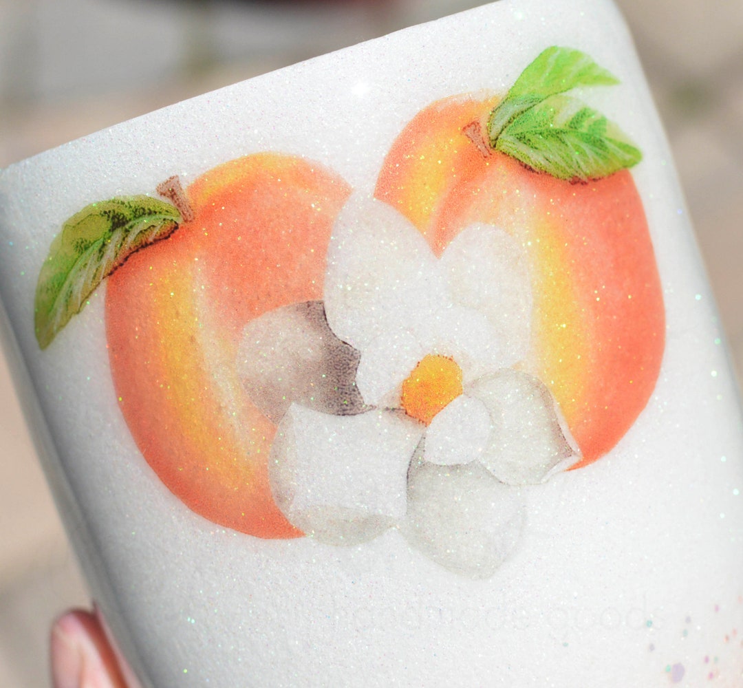 Sweet Georgia Peach and Magnolia Southern Inspired 30oz - Etsy