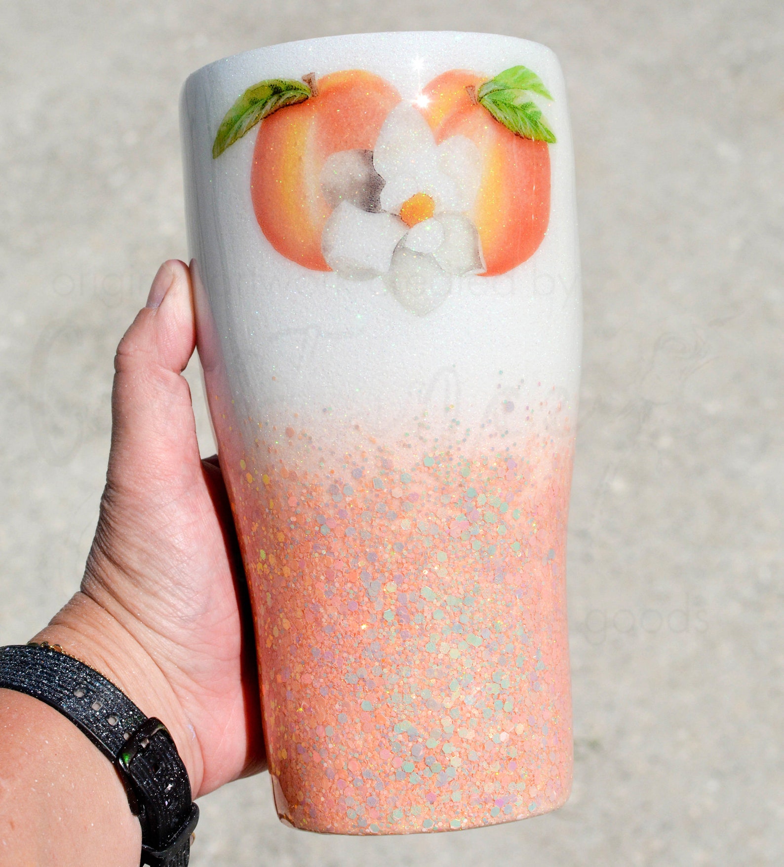Sweet Georgia Peach and Magnolia Southern Inspired 30oz - Etsy