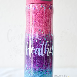 Tri Color Name Tumbler, *AVAILABLE* in multiple sizes and Types! Glitter Tumbler, Glittered Tumbler, Gift for her, Gift for mom