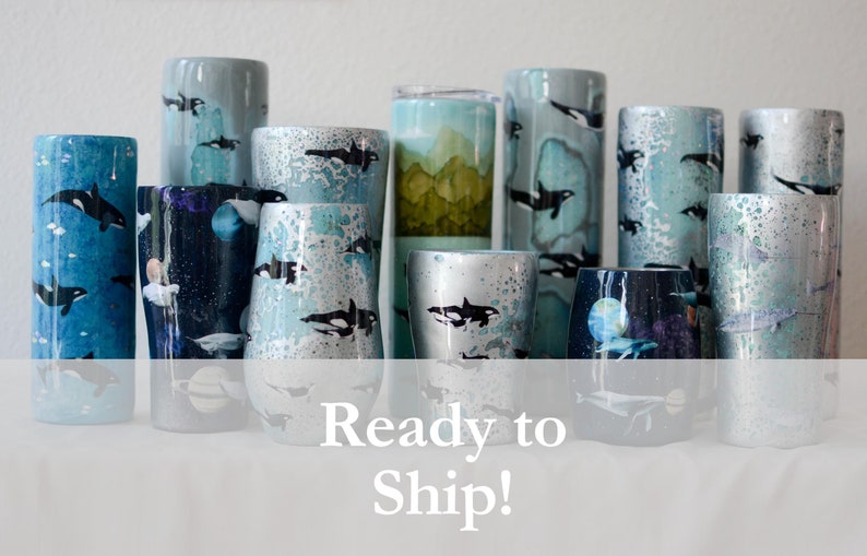 Orca, Beluga, Whale, Narwhal Tumblers READY TO SHIP Read Full