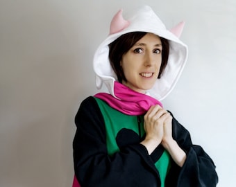 Deltarune chapter 2 Ralsei inspired cosplay hoodie