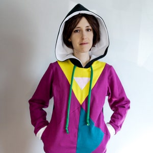 Deltarune Spamton NEO inspirado cosplay moletom com capuz VERSÃO CASUAL