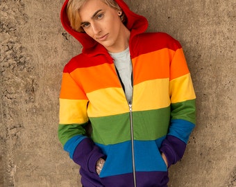 Gay pride flag hoodie