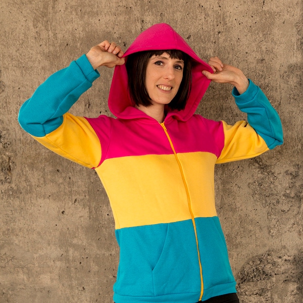 Pansexual flag pride hoodie