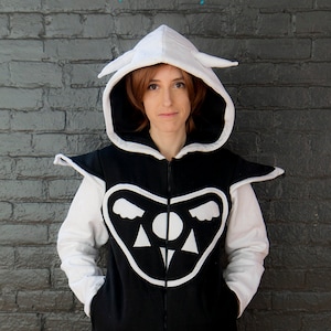 Veste de coton ouaté inspirée par Asriel du jeu vidéo Undertale image 1