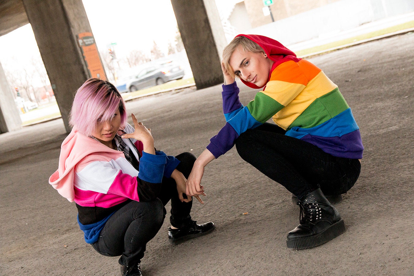 Gay Pride Flag Hoodie Etsy