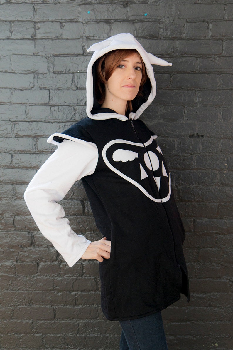 Veste de coton ouaté inspirée par Asriel du jeu vidéo Undertale image 2