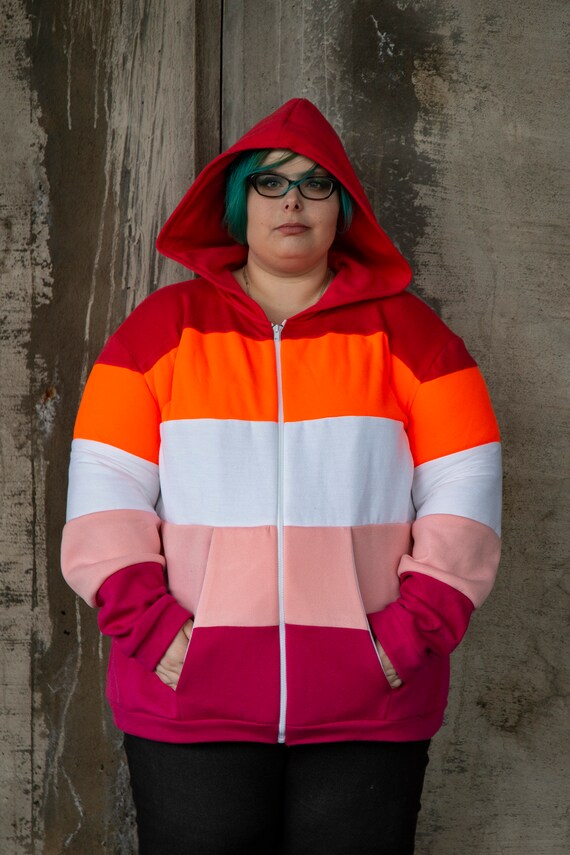 lesbian flag hoodie
