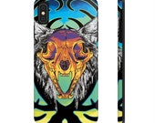 Trippy Bobcat iPhone Samsung Case Mate Tough Phone Case