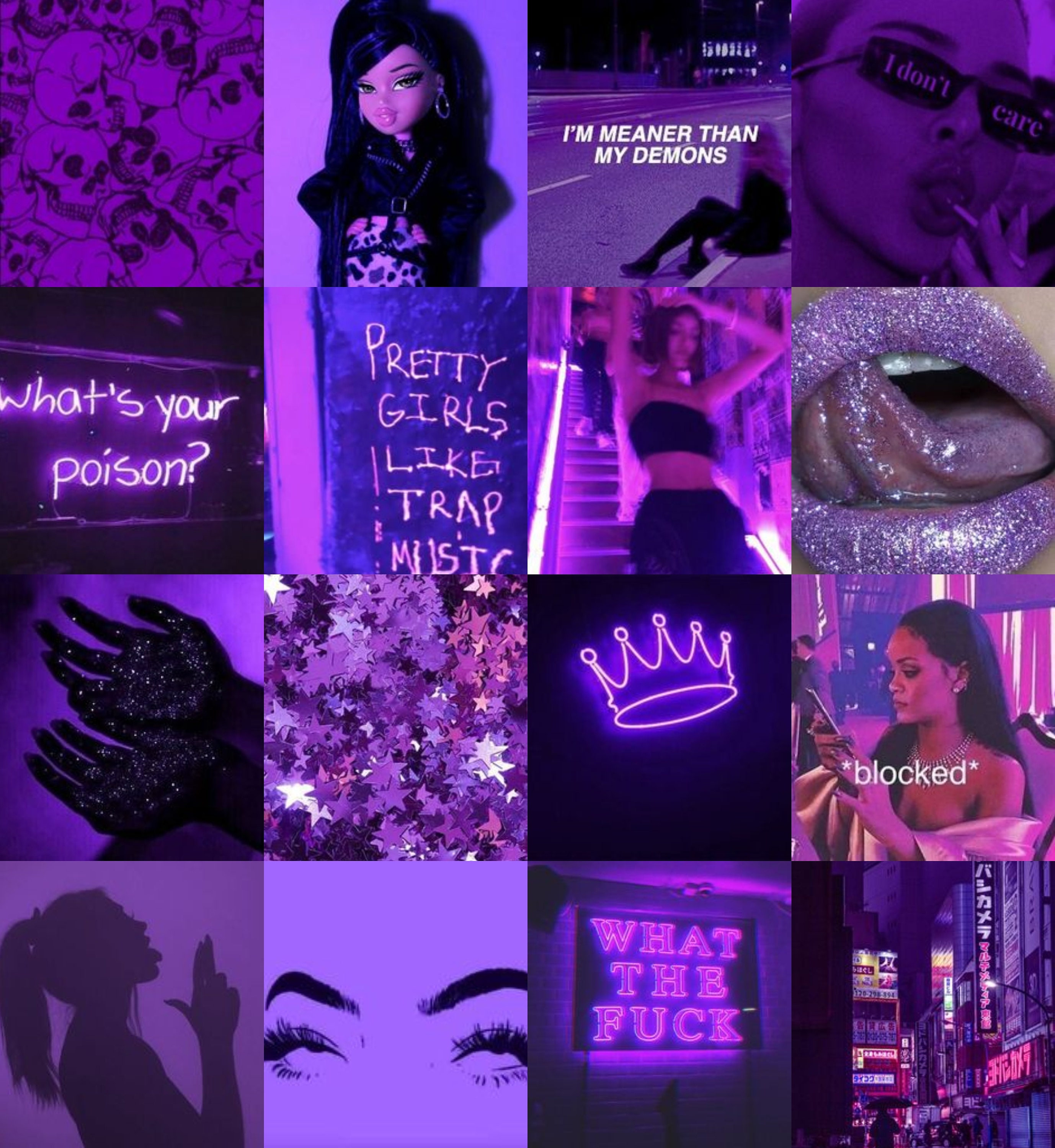 picture Aesthetic Pictures Purple Baddie neon purple baddie asthetische dig...