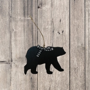 Black Bear Christmas Ornament