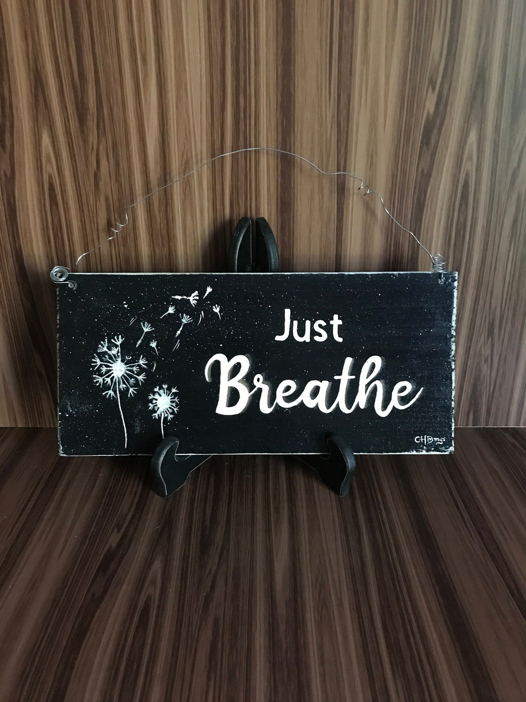 Just Breathe/wooden Sign Etsy