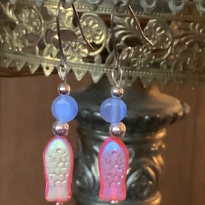 Glass Fish Earrings, Goldfish