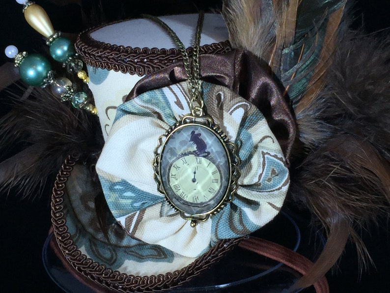 Steampunk Mini Top Hat Clock Face Mad Hatter Hat Cosplay Etsy