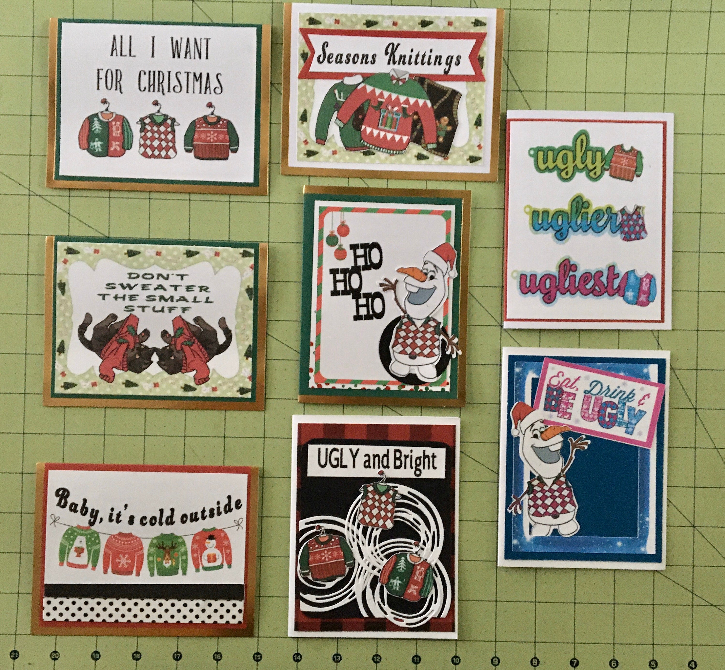 ugly christmas sweater card ideas