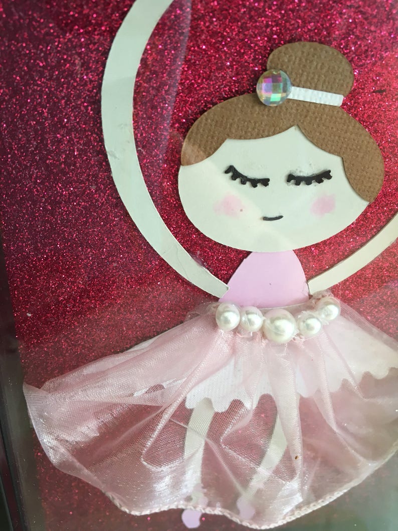 Shadowbox Ballerina Shadow Box 5x7 3D child's room Etsy