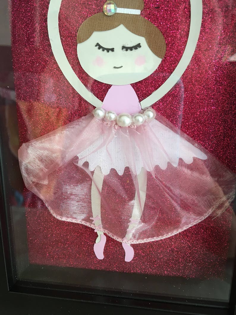 Shadowbox Ballerina Shadow Box 5x7 3D child's room Etsy