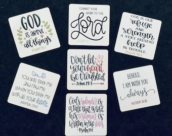 21 Positive Scripture Affirmation Cards, Colorful Encouragement for Daily Motivation