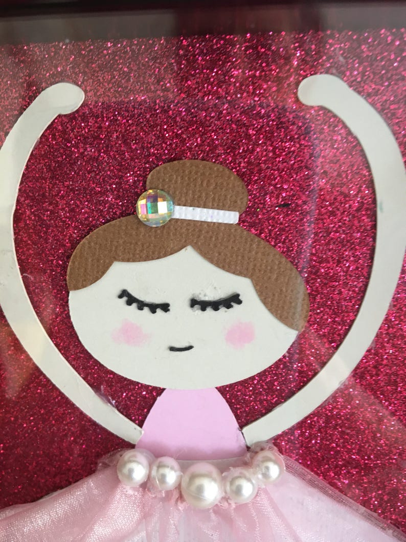 Shadowbox Ballerina Shadow Box 5x7 3D child's room Etsy