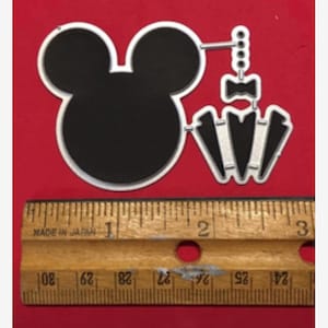 Metal Cutting Dies, Mickey Mouse Kissing in Apple Dies for Card