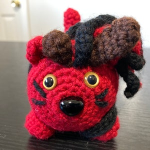 Katlach(Karlach Cat) Amigurumi Plushie Inspired by Baldur&#39;s Gate 3