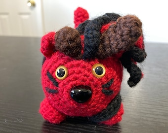 Katlach(Karlach Cat) Amigurumi Plushie Inspired by Baldur's Gate 3