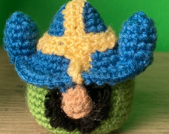 Duende Fren Amigurumi inspired by the Vargskelethor meme: Gnome Fren Plush