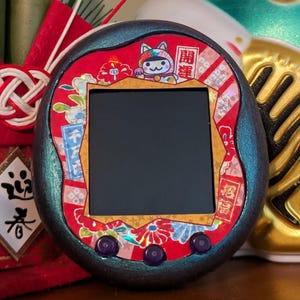 Tamagotchi Uni Faceplate Mimitchi Edo Kimekomi Doll Holographic