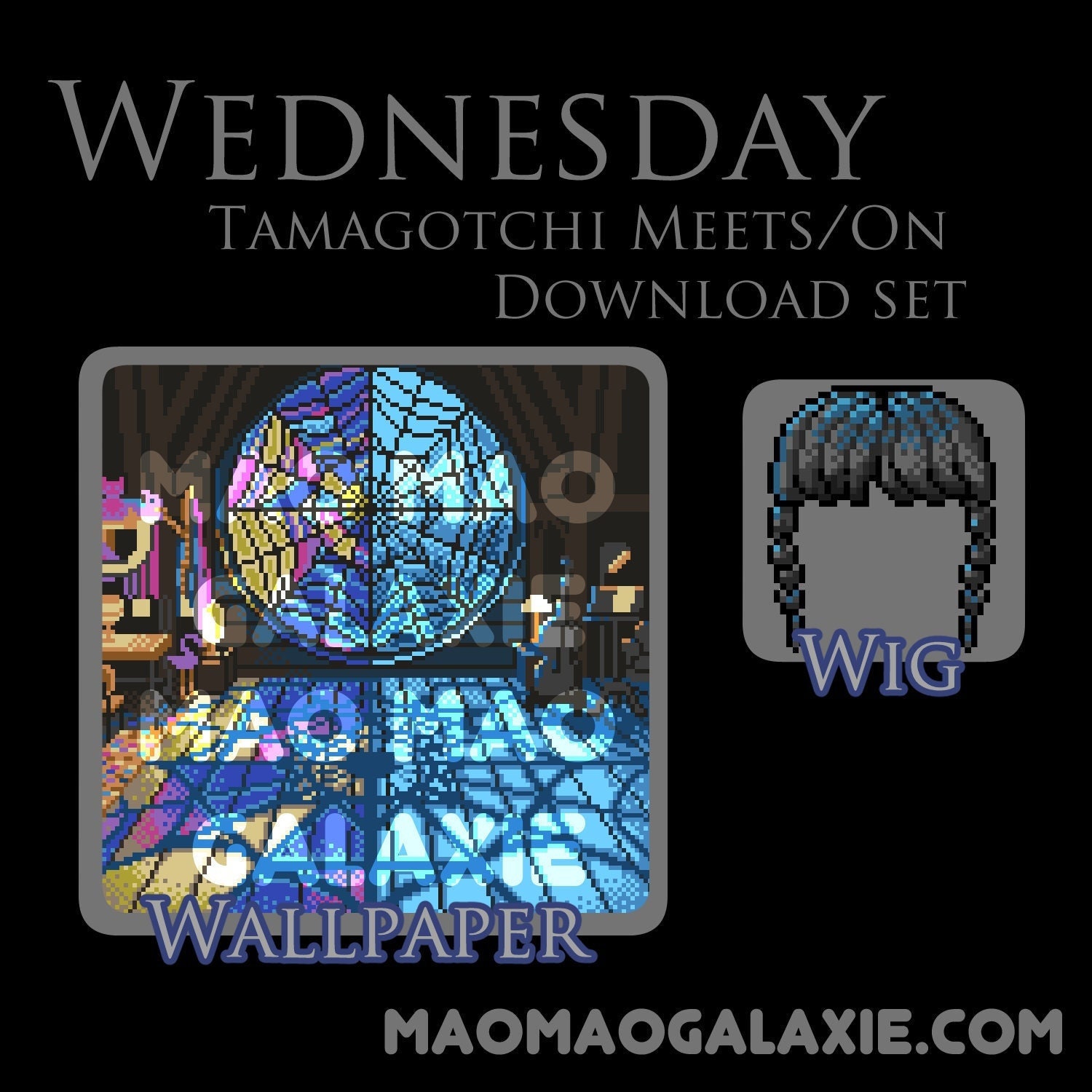 Wednesday Tamagotchi Download Set for Meets/on - Etsy
