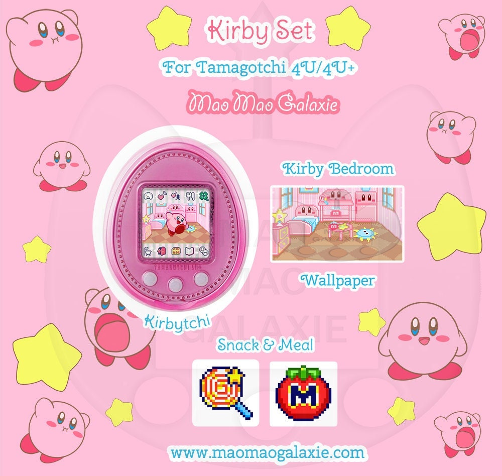 Kirby Tamagotchi 4U/4U+ Character Download Set - Etsy Finland