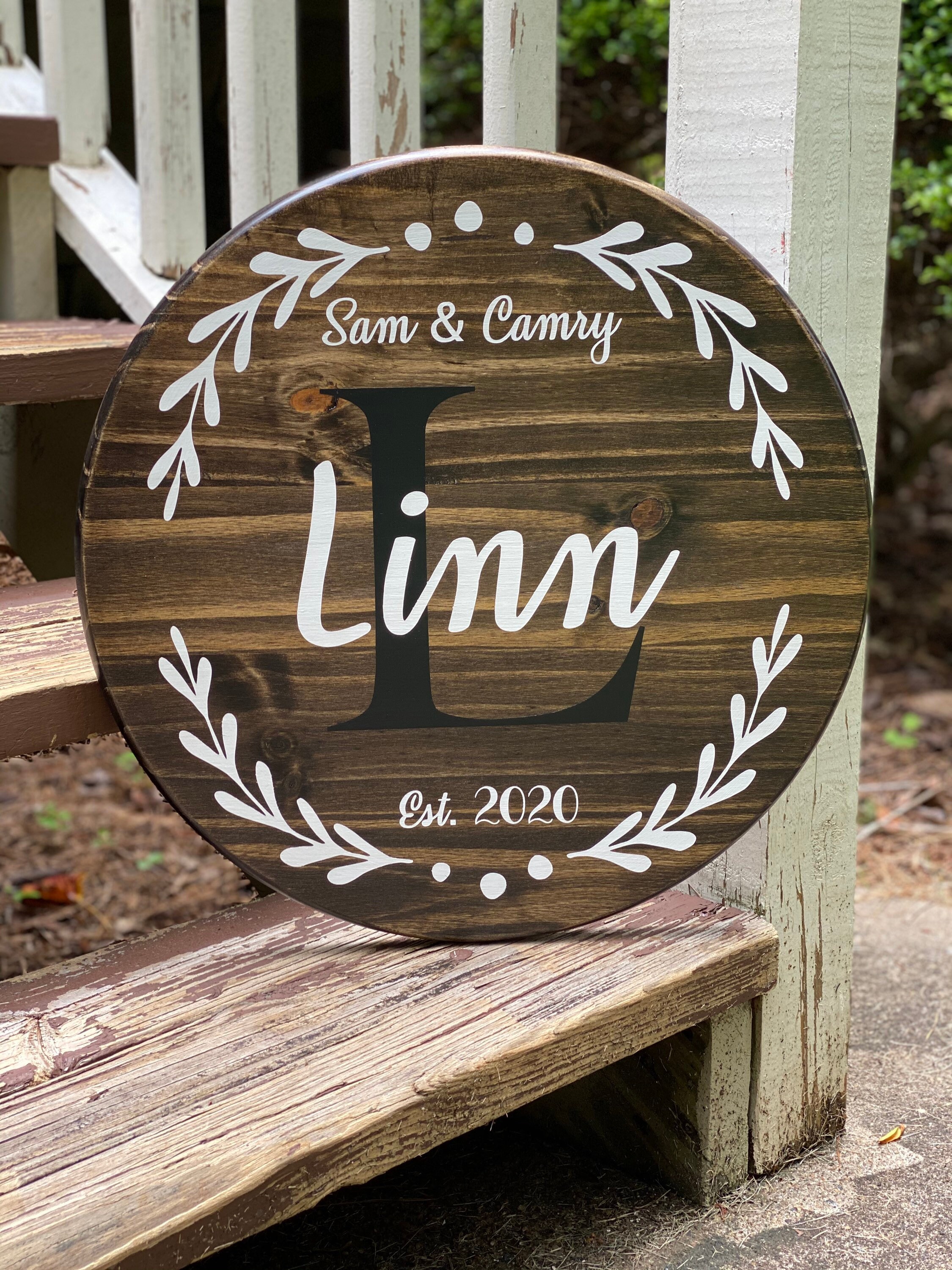 Family Established Wood Signs Personalized Family Wood Sign Etsy UK