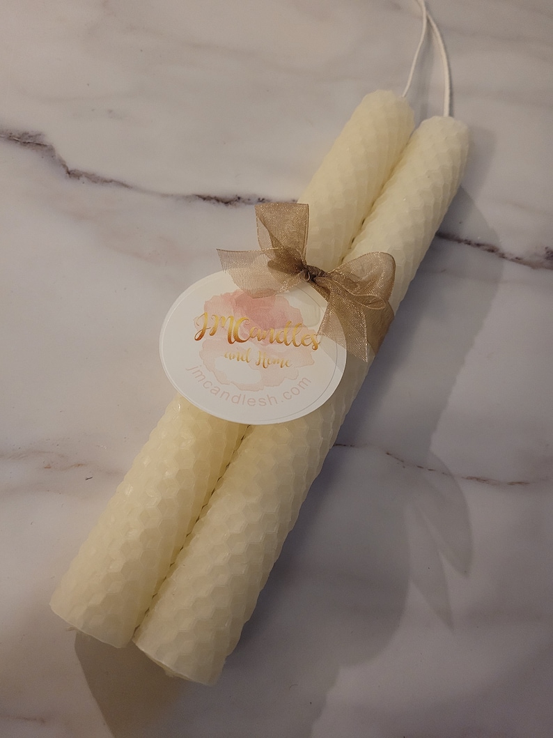 Honeycomb Beeswax Taper Candles