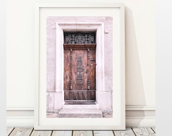 Old Door Print, France Photography, Vintage Door Printable, Cottage Photography, Architectural Door, Photo Art for Kitchen, Farmhouse Door