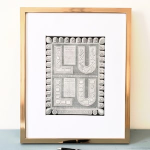 Póster vintage auténtico de galletas LU, decoración retro de desayuno para el hogar, decoración minimalista de pared para cocina francesa, envío prioritario rápido.