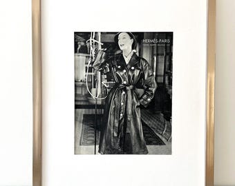 1920年代のオリジナルエルメスバッグ広告ウォールアートプリント