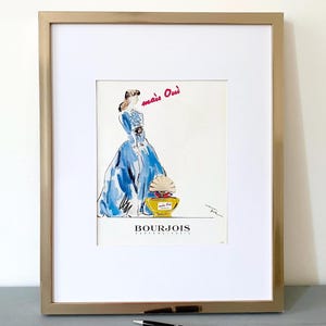 Original 1940s Vintage French Bourjois Perfume Advertisement Print