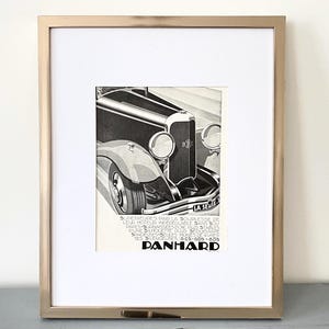 Original 1930s Vintage Classic Car Advertisement Print - Original Poster from French Magazine