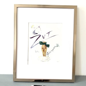 Schiaparelli Perfume Ad Poster: 1950s French Mid-Century Modern Wall Art