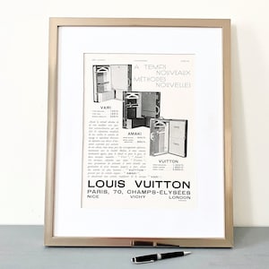1931 Framed Louis Vuitton French Ad