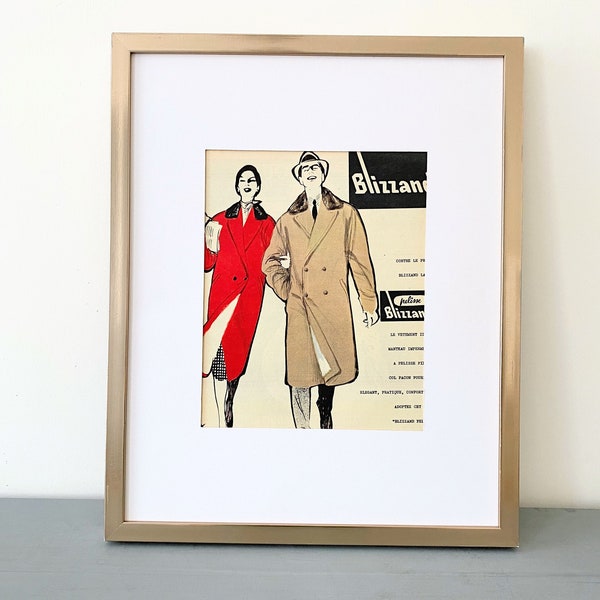 Parisian Style Fashion Wall Art Print by Legendary Rene Gruau, Dressing Room Designer Wall Art Decor, Luxury Brand Poster Rare Gift for Her