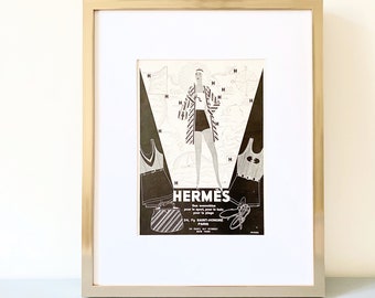 hermes print etsy