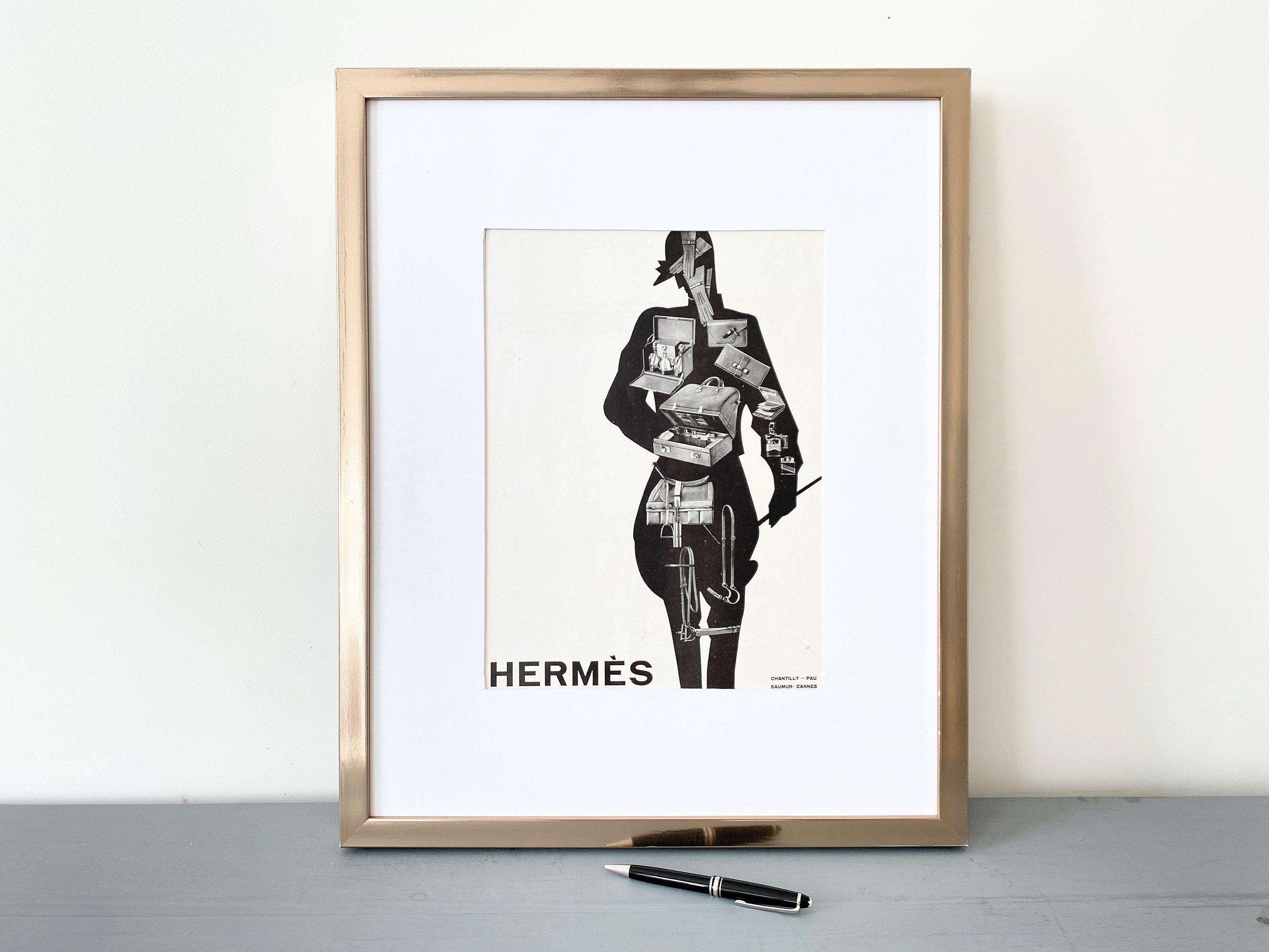 Hermès A Propos De Bottes Framed Scarf