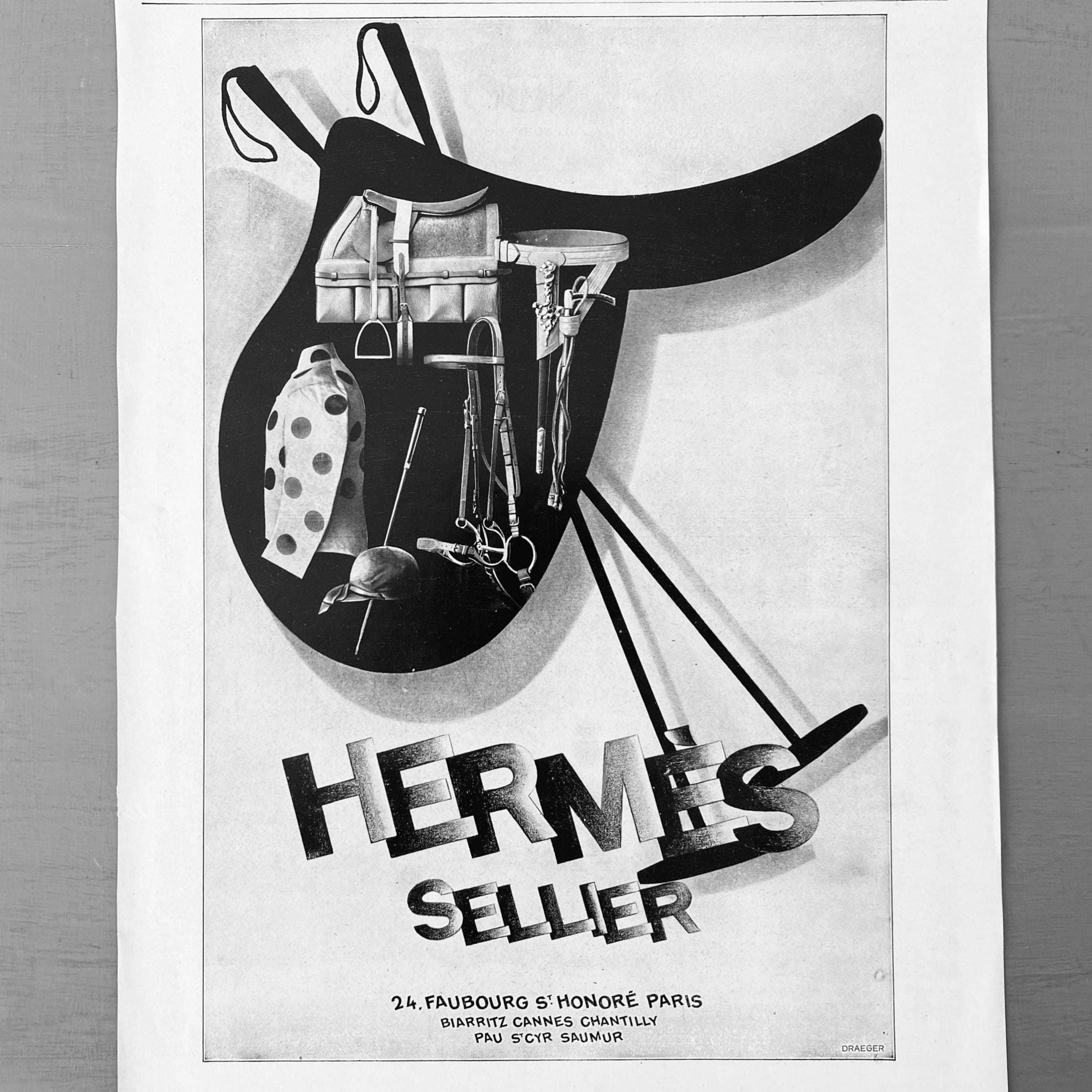 【HERMES】アンティーク　ポスター Hermes アンティークポスター1920's その他アート MYH 通販 17519848