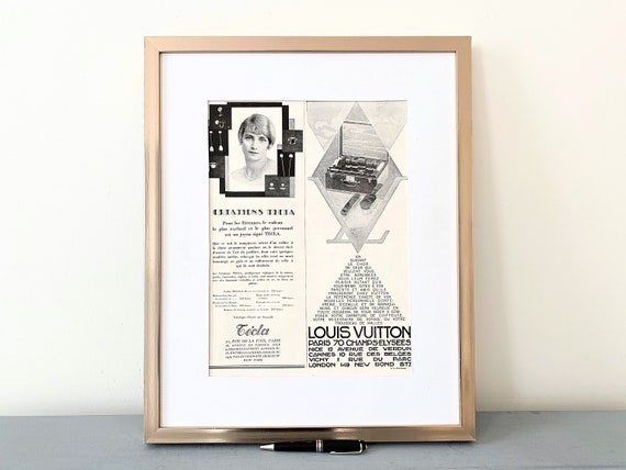 Louis Vuitton Poster Vintage Ad Wall Art Luxury Brand Poster 