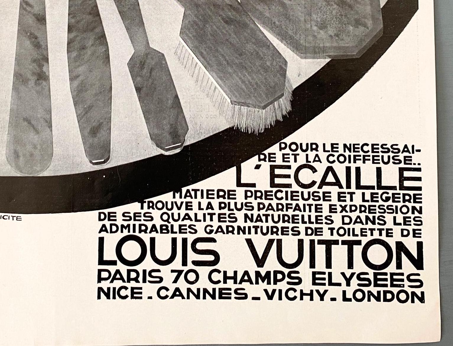 Rare Authentic 1930s Vintage Louis Vuitton Advertisement
