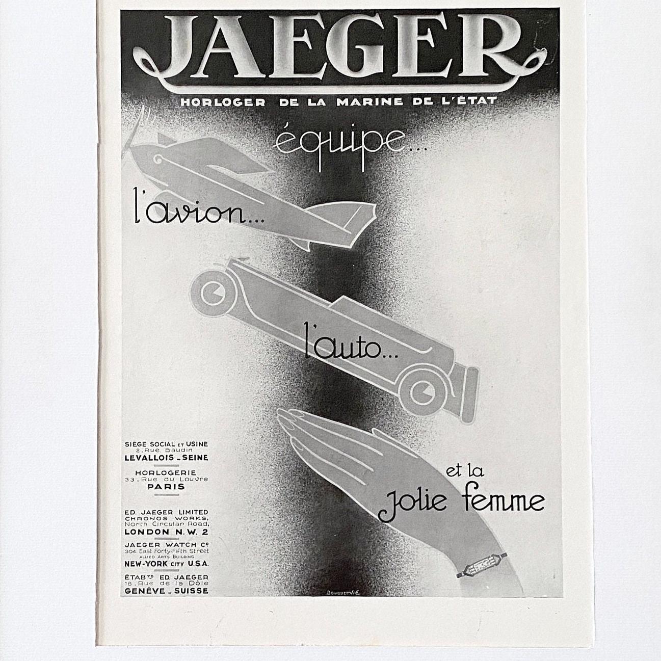 1930年代のオリジナルヴィンテージアールデコ調ジャガー・ルクルトの 