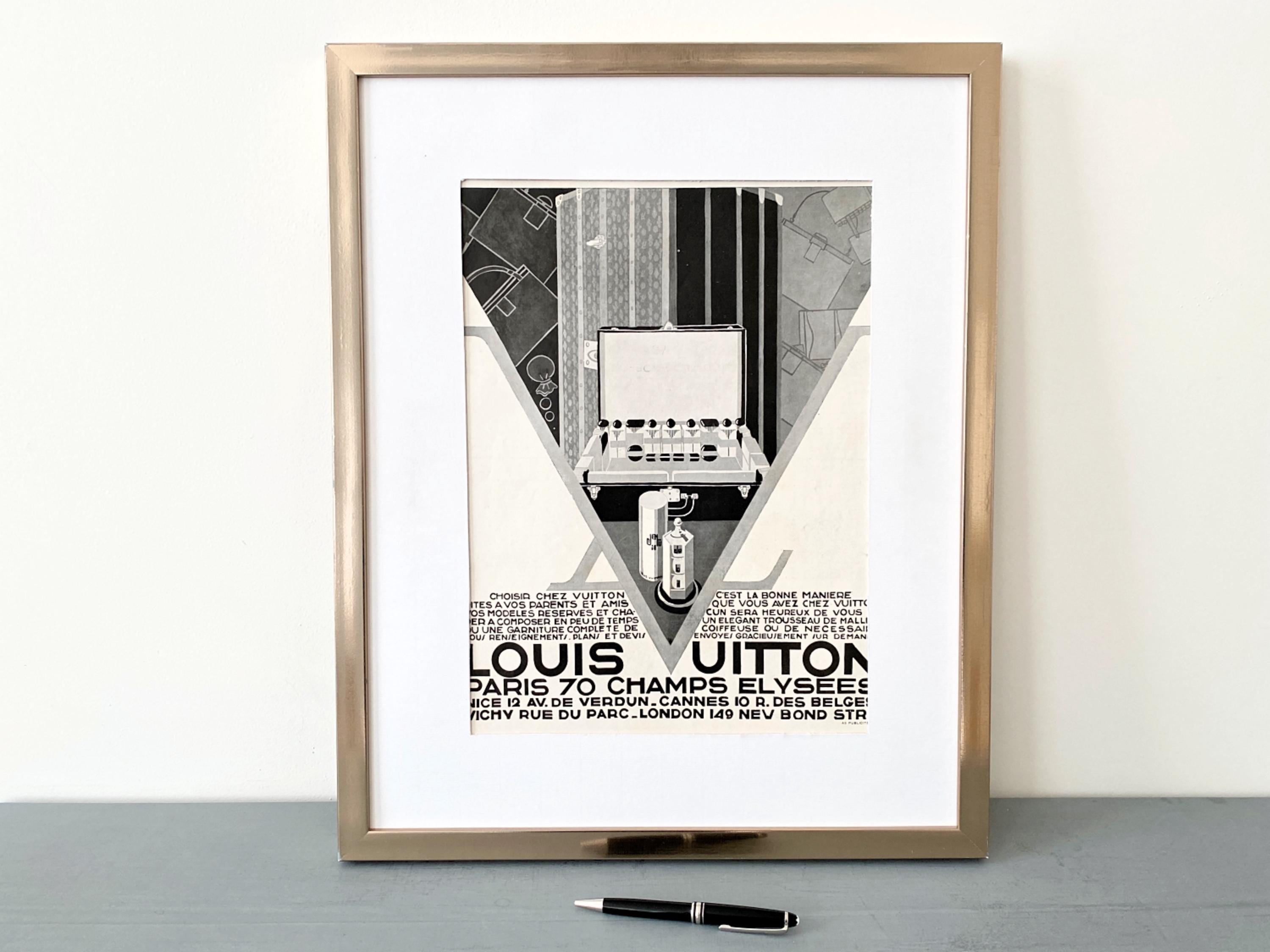 Vintage Louis Vuitton Poster - Etsy